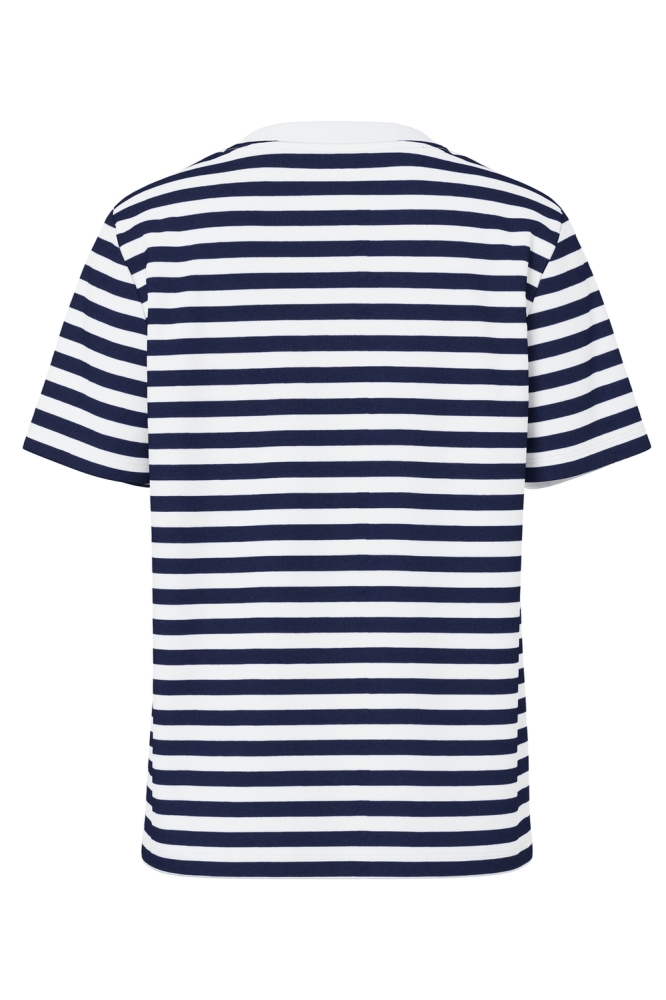 PCRIA SS TEE STRIPES JRS NOOS BC 17146339 Maritime Blue/BRIGHT WHITE